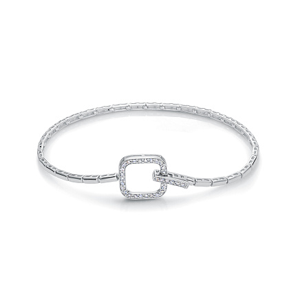 Браслет из белого золота с бриллиантами