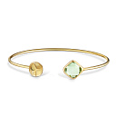 Браслет декоративный из желтого золота с аметистом