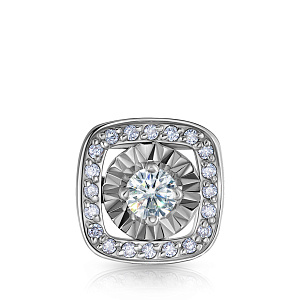 Подвеска из белого золота с бриллиантами