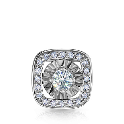 Подвеска из белого золота с бриллиантами