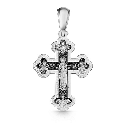 Крест ручной работы из серебра