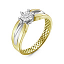 Кольцо из желтого золота с бриллиантом