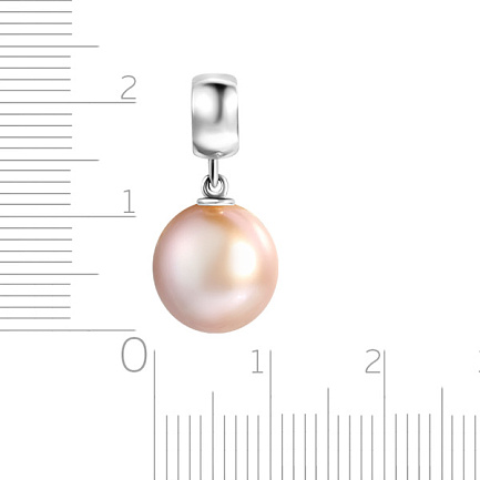 Подвеска из белого золота с жемчугом