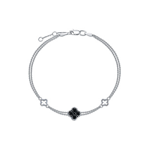 Браслет из белого золота с бриллиантом