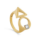 Кольцо из желтого золота с бриллиантом