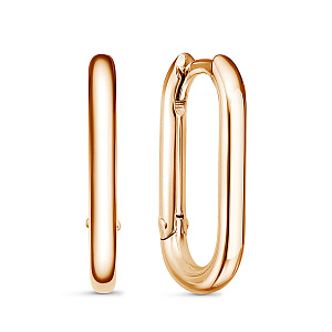 Серьги из красного золота