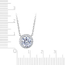 Колье из серебра с фианитом