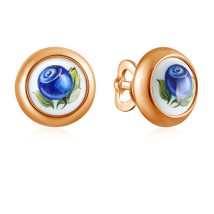 Серьги из красного золота