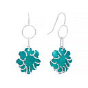 Серьги из серебра с эмалью