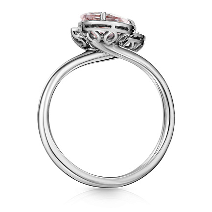 Кольцо из белого золота с бриллиантами