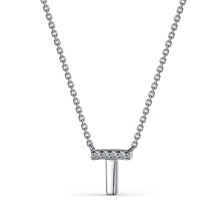 Колье из серебра с фианитами