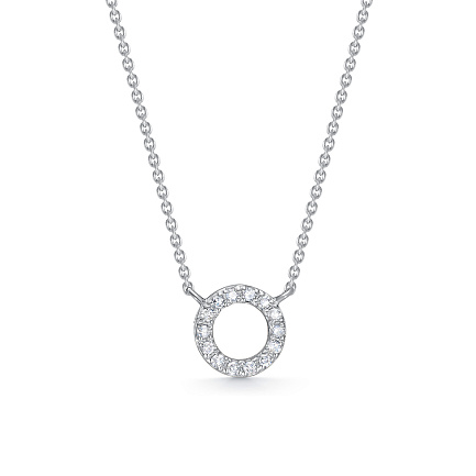 Колье из белого золота с бриллиантами