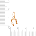 Подвеска из красного золота