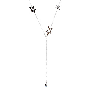 Колье из серебра с фианитом