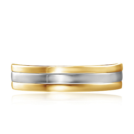Кольцо обручальное из желтого золота