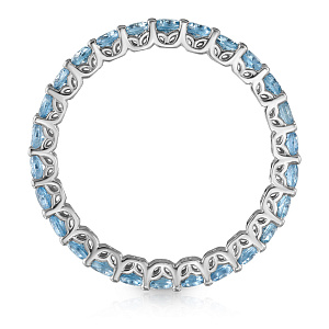 Кольцо из серебра с фианитом