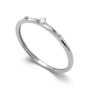 Кольцо из белого золота