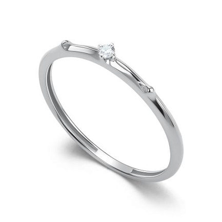 Кольцо из белого золота