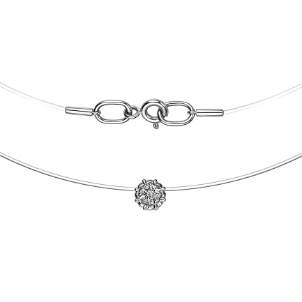 Колье из белого золота с бриллиантами