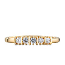 Кольцо из желтого золота с бриллиантами