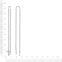 Серьги из серебра с фианитом