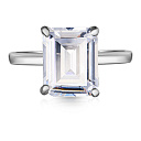 Кольцо из серебра с фианитом