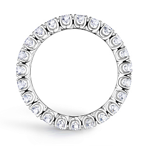 Кольцо из белого золота с бриллиантами