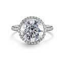 Кольцо из белого золота с бриллиантами