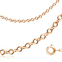 Цепь автомат из серебра, плетение якорное