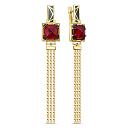 Серьги с английским замком из серебра