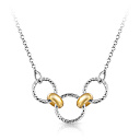 Колье из серебра с позолотой