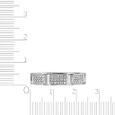 Кольцо из белого золота с бриллиантами