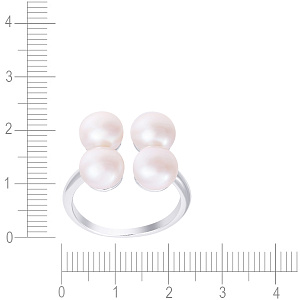 Кольцо из серебра с жемчугом