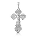 Крест из белого золота