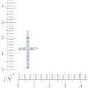 Подвеска из белого золота с бриллиантами