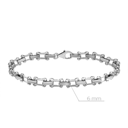 Браслет декоративный из серебра