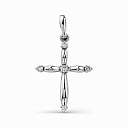 Крест декоративный из белого золота с бриллиантами
