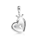 Подвеска из серебра с фианитом