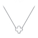 Колье из серебра с фианитами