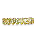 Кольцо из желтого золота с хризолитом