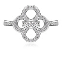 Кольцо из белого золота с бриллиантами