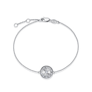 Браслет из белого золота с бриллиантами