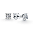 Серьги из белого золота с бриллиантами