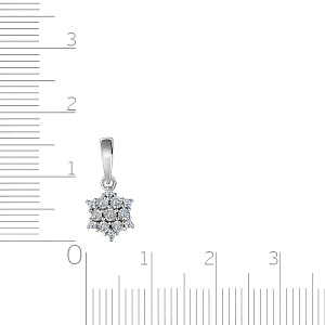 Подвеска из белого золота