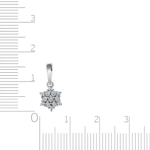 Подвеска из белого золота