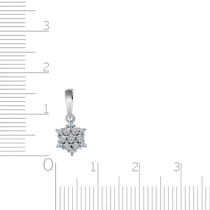 Подвеска из белого золота