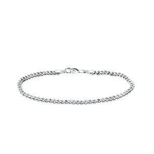 Браслет автомат из серебра, плетение панцирное