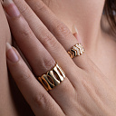 Кольцо из серебра с позолотой