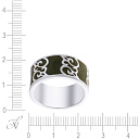 Кольцо из серебра с эмалью