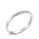 Кольцо из белого золота с бриллиантами